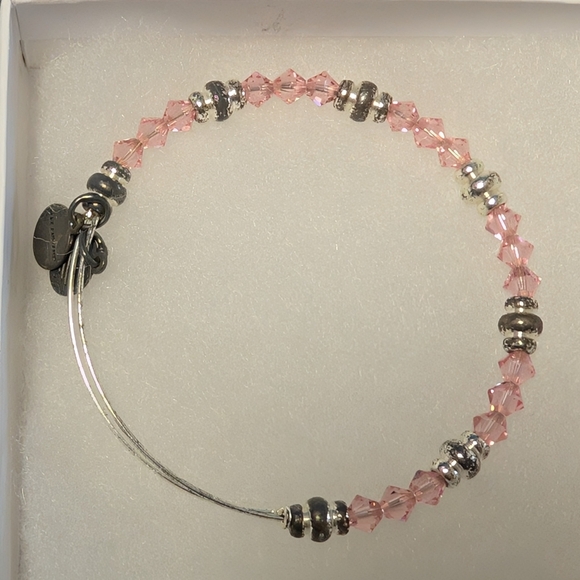 Alex And Ani Elegant Pink Beaded Bracelet (EUC) - Picture 1 of 5